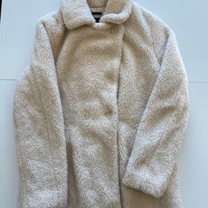 Zara Cream Teddy Jacket